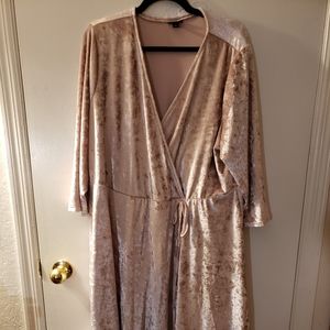 Light pink Velvet dress Size 3